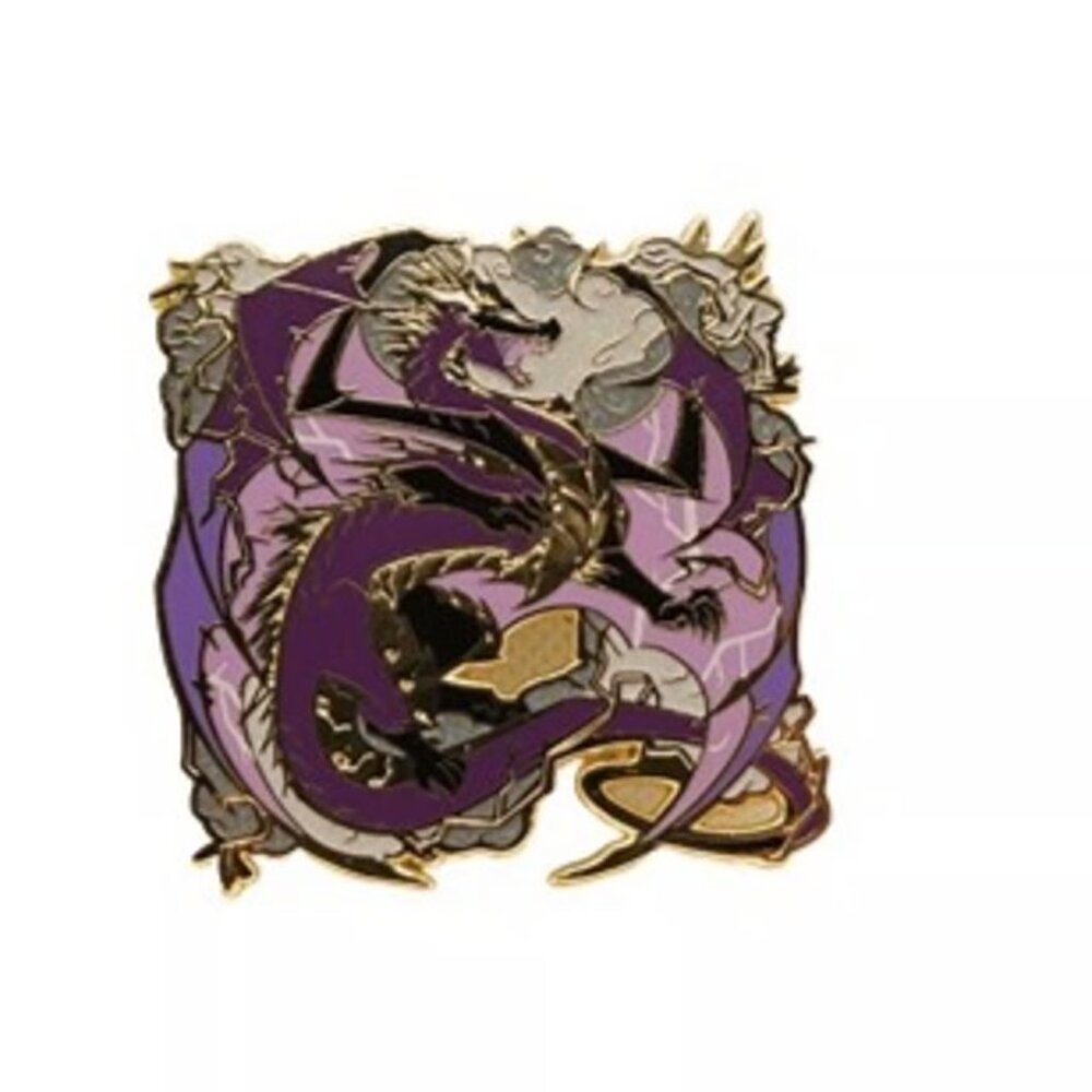 Thunder Storm Dragon Lightning Storm Dragon Enamel Pin